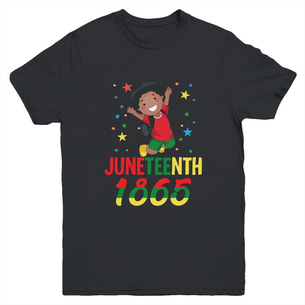 Juneteenth Celebrating 1865 Cute Black Boys Youth Youth Shirt | Siriustee.com.com