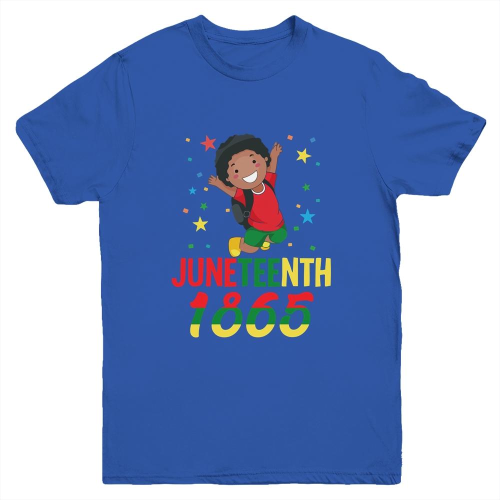 Juneteenth Celebrating 1865 Cute Black Boys Youth Youth Shirt | Siriustee.com.com