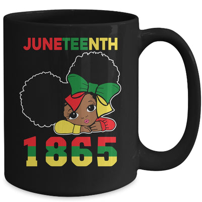 Juneteenth Celebrating 1865 Cute Black Girls Kids Mug | siriusteestore