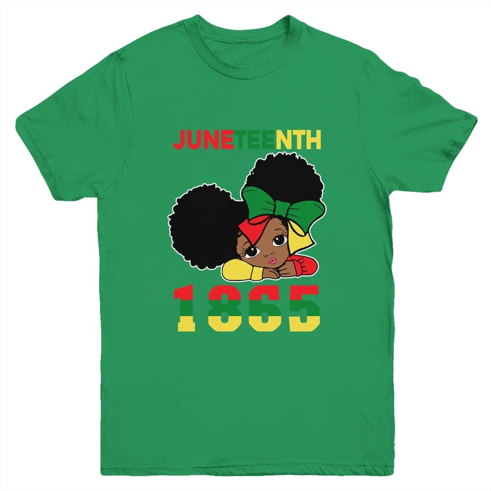 Juneteenth Celebrating 1865 Cute Black Girls Kids Youth Youth Shirt | Siriustee.com.com