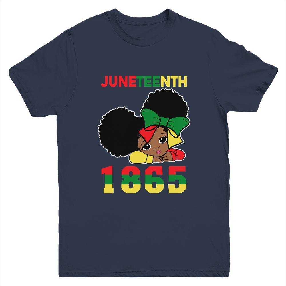 Juneteenth Celebrating 1865 Cute Black Girls Kids Youth Youth Shirt | Siriustee.com.com