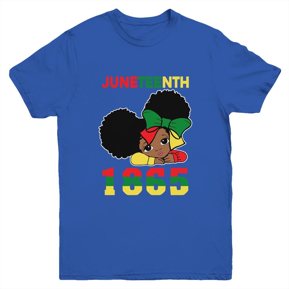 Juneteenth Celebrating 1865 Cute Black Girls Kids Youth Youth Shirt | Siriustee.com.com
