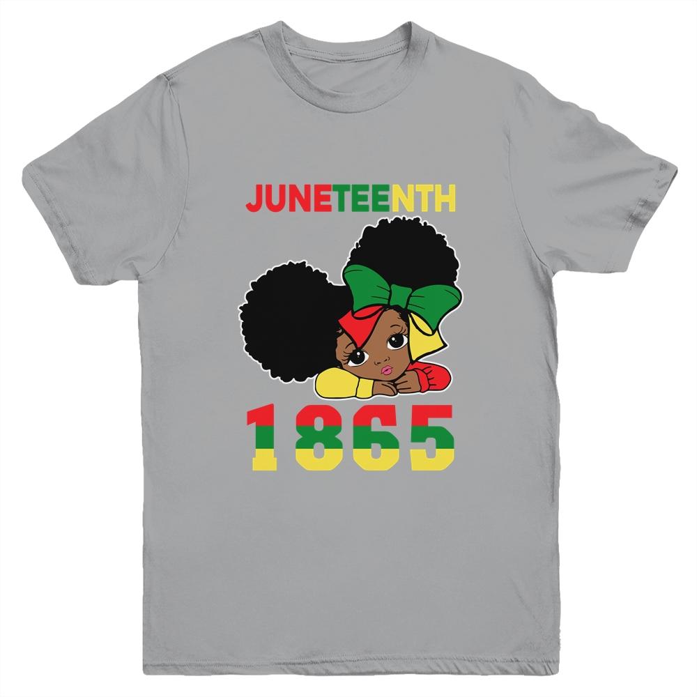 Juneteenth Celebrating 1865 Cute Black Girls Kids Youth Youth Shirt | Siriustee.com.com