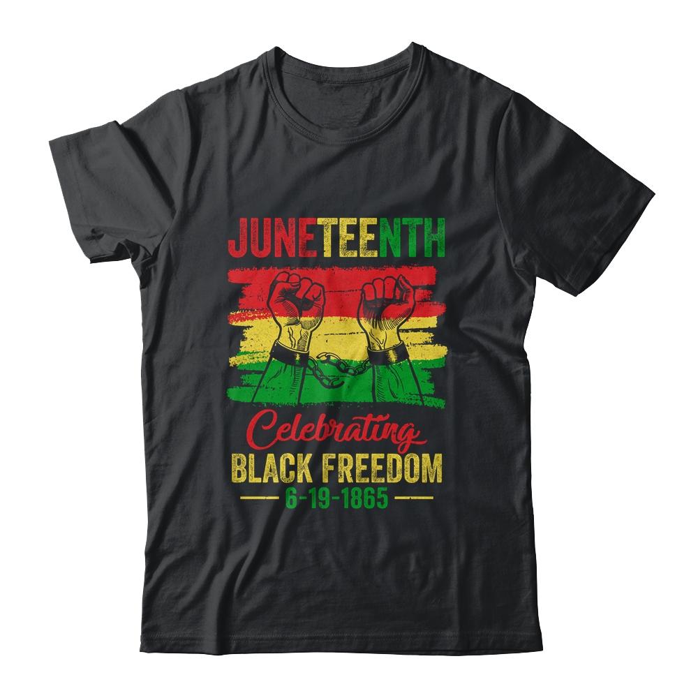 Juneteenth Celebrating Black African Freedom 1865 Flag T-Shirt & Tank Top | Siriustee.com.com