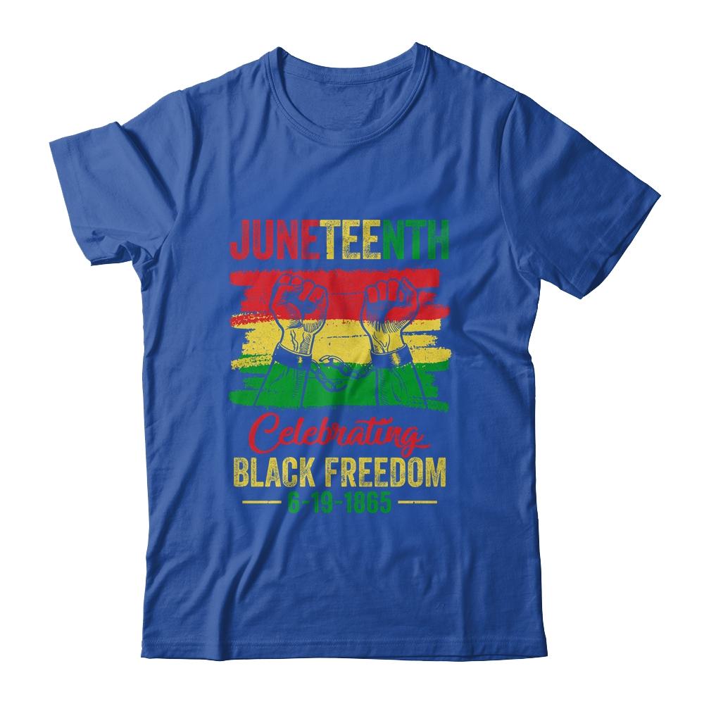 Juneteenth Celebrating Black African Freedom 1865 Flag T-Shirt & Tank Top | Siriustee.com.com