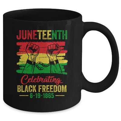 Juneteenth Celebrating Black African Freedom 1865 Flag Mug | siriusteestore