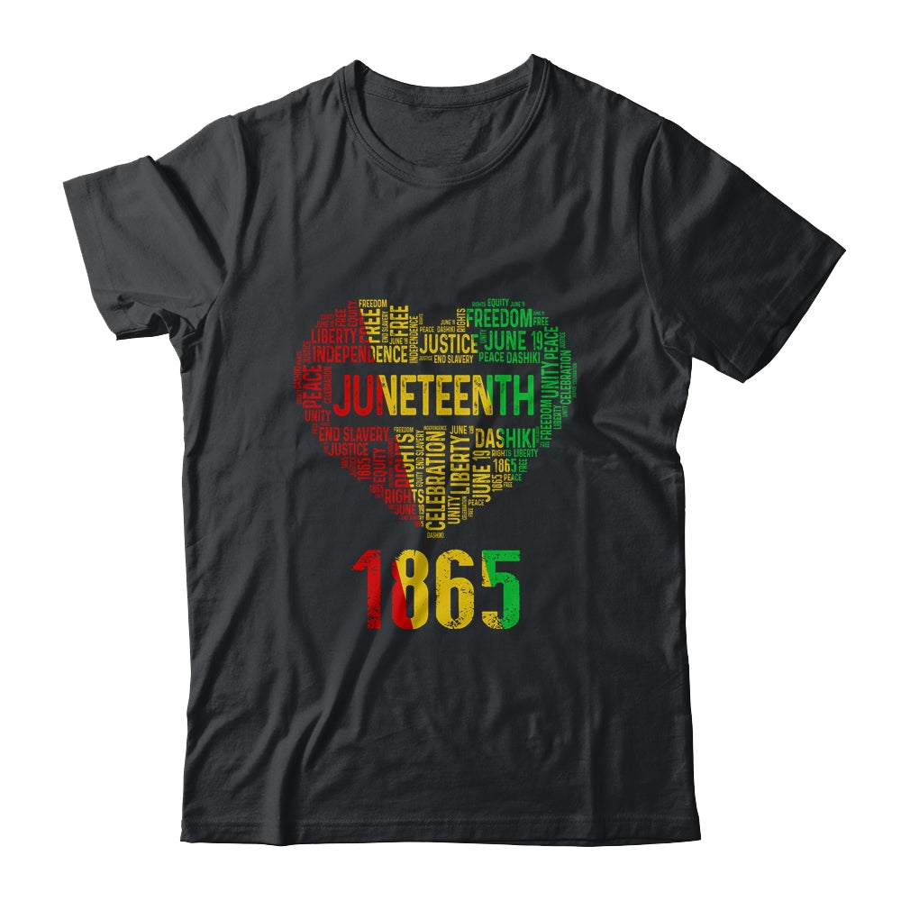 Juneteenth Heart Black History Afro American Women Girl Men Shirt & Tank Top | siriusteestore