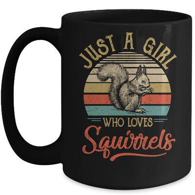 Just A Girl Who Loves Squirrels Cute Vintage Squirrels Girl Mug | siriusteestore