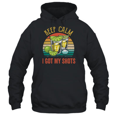 Keep Calm I Got My Shots 2 Shot Glasses Funny Drinking Shirt & Tank Top | siriusteestore