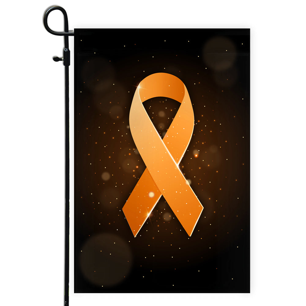 Kidney Cancer Leukemia Multiple Sclerosis Awareness Flag Orange Ribbon | siriusteestore