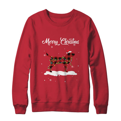 Labrador Christmas Red Plaid Dog Lover Pajama Family Gift Shirt & Sweatshirt | siriusteestore