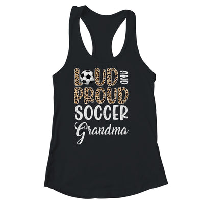 Leopard Loud Proud American Soccer Grandma Family Shirt & Tank Top | siriusteestore