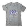 Peace Love Cure Periwinkle Ribbon Stomach Cancer Awareness Shirt & Hoodie | siriusteestore