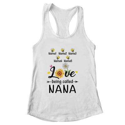 Personalized Being Called Nana Custom With Grandkids Name Sunflower Mothers Day Birthday Christmas Shirt & Tank Top | siriusteestore