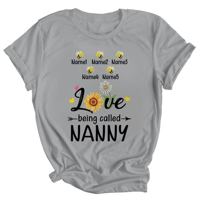 Personalized Being Called Nanny Custom With Grandkids Name Sunflower Mothers Day Birthday Christmas Shirt & Tank Top | siriusteestore