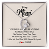Forever Love Necklace | Personalized Mimi Necklace From Grandkids Granddaughter Grandson You Will Always Be My Mimi Birthday Mothers Day Christmas Customized Gift Box Message Card | siriusteestore