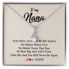 Alluring Beauty Necklace | Personalized Nana Necklace From Grandkids Granddaughter Grandson You Will Always Be My Nana Birthday Mothers Day Christmas Customized Gift Box Message Card | siriusteestore