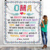 Personalized Oma Blanket From Grandkids We Hugged This Blanket Oma Birthday Mothers Day Christmas Customized Fleece Blanket | siriusteestore
