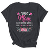 Personalized This Mom Is Blessed With Kids Custom Mom Name Flower Mothers Day Birthday Christmas Shirt & Tank Top | siriusteestore