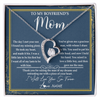 Forever Love Necklace | Personalized To My Boyfriend's Mom Necklace Thank You For Rasing The Man Boyfriends Mom Mother's Day Birthday Pendant Jewelry Customized Gift Box Message Card | siriusteestore