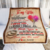 Personalized To My Wife Blankets From Husband Never Forget That I Love You Wife Birthday Wedding Anniversary Christmas Customized Fleece Blanket | siriusteestore