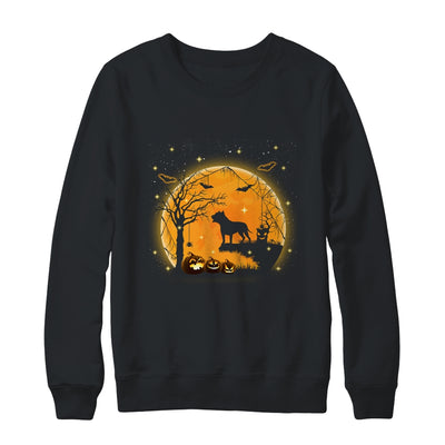 Pit bull Dog And Moon Funny Halloween Costume Gift Shirt & Sweatshirt | siriusteestore