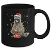 Raccoon Christmas Tree Lights Racoon Lover Xmas Mug | siriusteestore