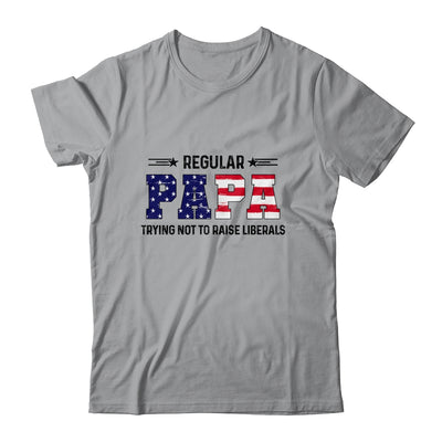 Regular Papa Trying Not To Raise Liberal American USA Flag Shirt & Hoodie | siriusteestore