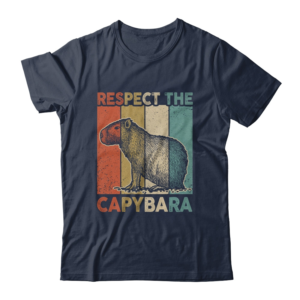 Respect The Capybara Animal Funny Capybara Lover Shirt & Hoodie | siriusteestore