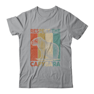 Respect The Capybara Animal Funny Capybara Lover Shirt & Hoodie | siriusteestore