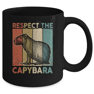 Respect The Capybara Animal Funny Capybara Lover Mug | siriusteestore
