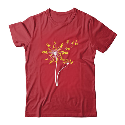 Sarcoma Awareness Dandelion Yellow Ribbon Shirt & Tank Top | siriusteestore