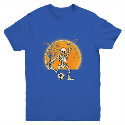 Soccer Skeleton Halloween Boys Soccer Player Halloween Youth Shirt | siriusteestore