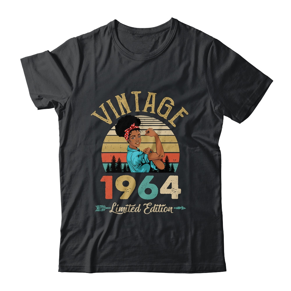 Vintage 1964 58th Birthday Afro Black Woman 58 Years Old Shirt & Hoodie | siriusteestore