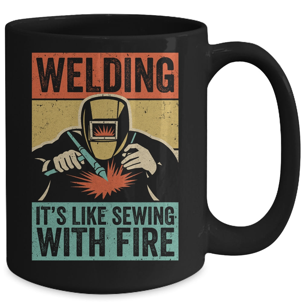 Vintage Funny Welder With Sayings Welding For Men Mug | siriusteestore
