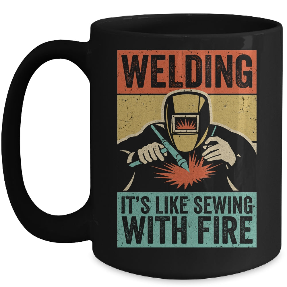 Vintage Funny Welder With Sayings Welding For Men Mug | siriusteestore