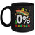 0% Mexican Cinco De Mayo Fiesta Sombrero Funny Mug | siriusteestore