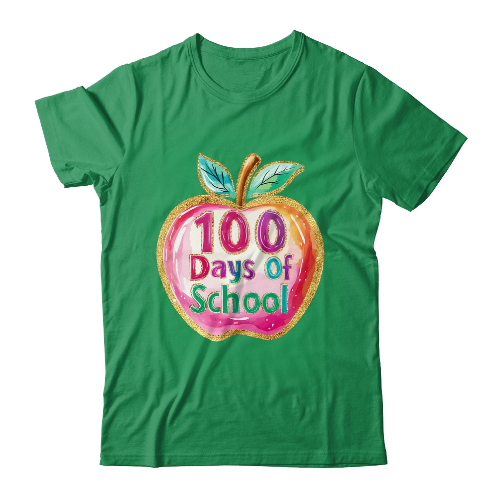 100 Day Of School Brushstroke Cute Teacher Life Shirt & Hoodie | siriusteestore