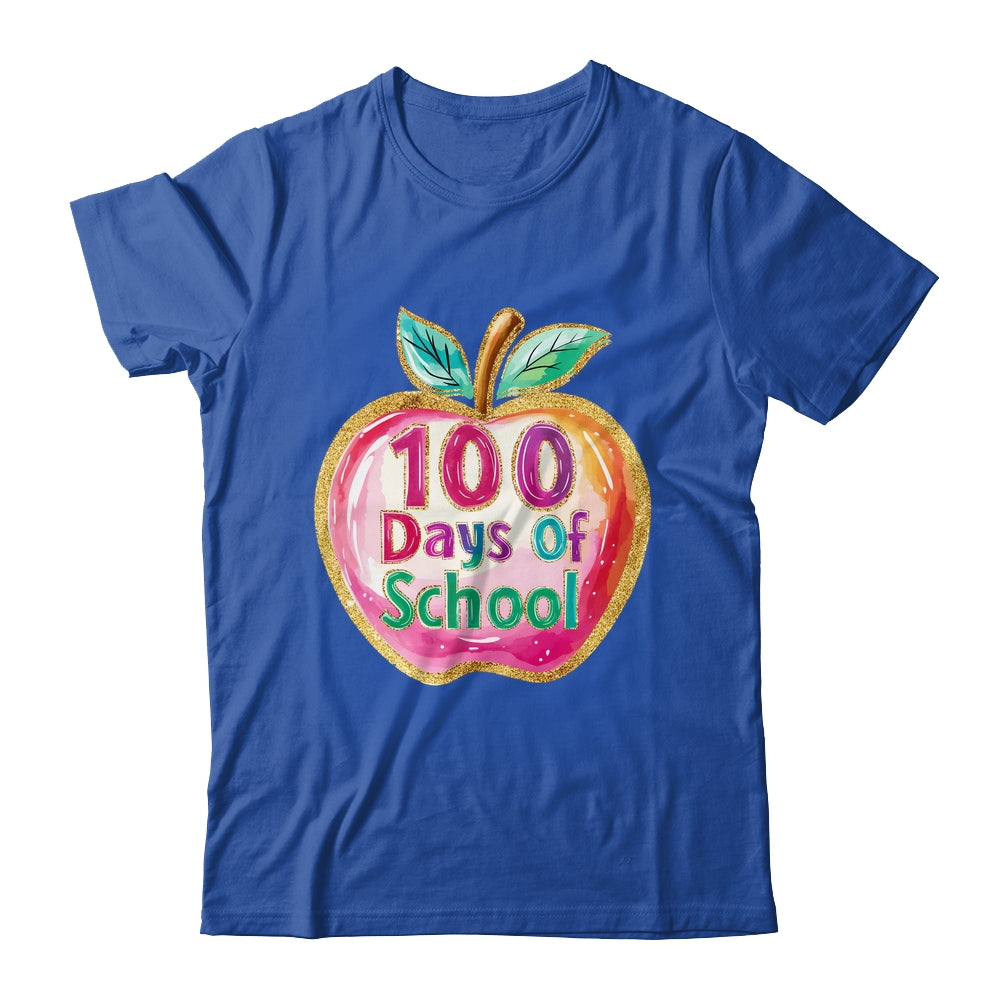 100 Day Of School Brushstroke Cute Teacher Life Shirt & Hoodie | siriusteestore