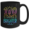 100 Days Brighter Student Happy 100th Day Of School Tie Dye Mug | siriusteestore