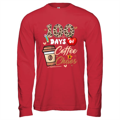 100 Days Of Coffee And Chaos 100 Days Student Teacher Shirt & Hoodie | siriusteestore