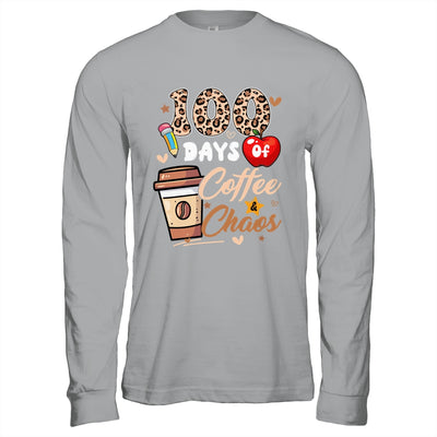 100 Days Of Coffee And Chaos 100 Days Student Teacher Shirt & Hoodie | siriusteestore