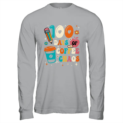 100 Days Of Coffee And Chaos 100th Day Of School Teacher Shirt & Hoodie | siriusteestore