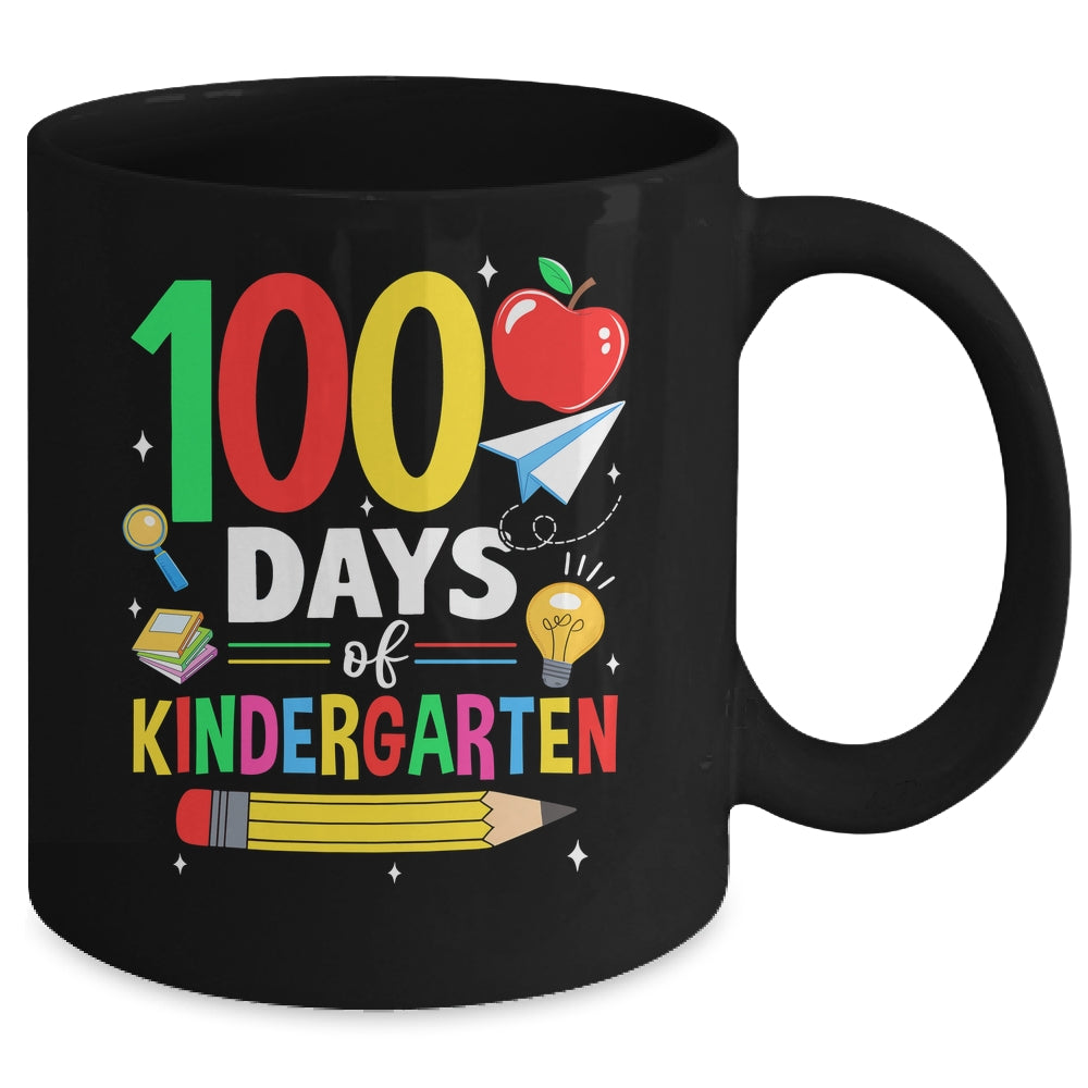 100 Days Of Kindergarten School 100th Days Of School Mug | siriusteestore