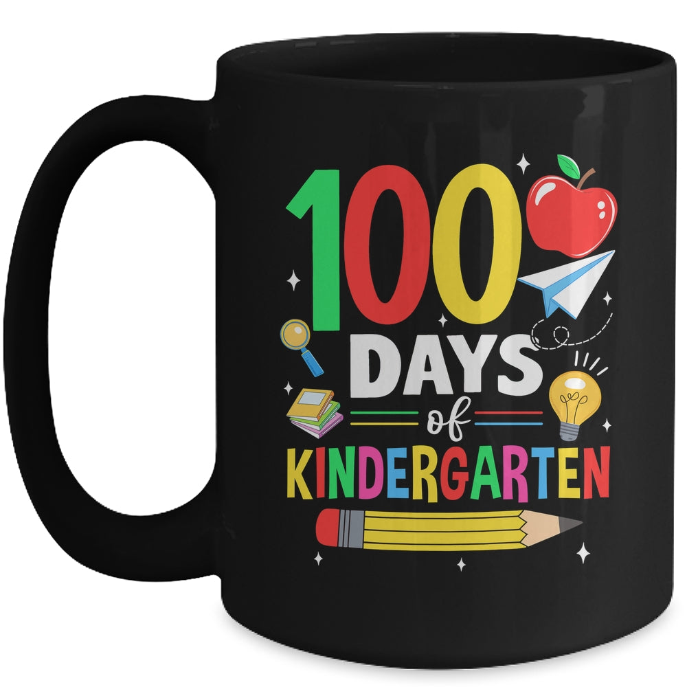 100 Days Of Kindergarten School 100th Days Of School Mug | siriusteestore