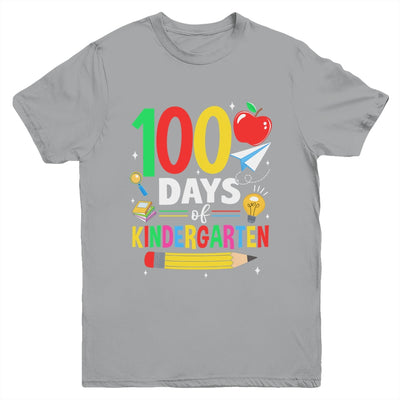 100 Days Of Kindergarten School 100th Days Of School Youth Shirt | siriusteestore
