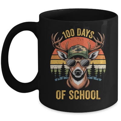100 Days Of School Deer Hunting Boy Camo Boy Girl Teacher Mug | siriusteestore