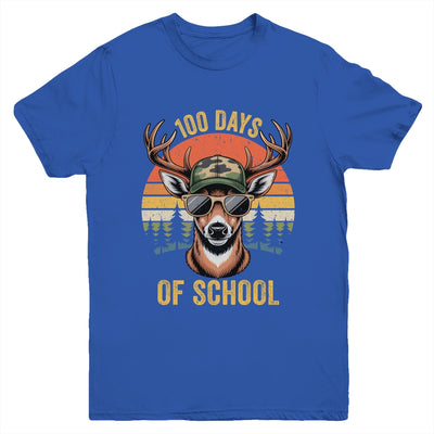 100 Days Of School Deer Hunting Boy Camo Boy Girl Teacher Youth Shirt | siriusteestore