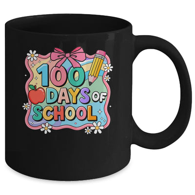 100 Days Of School Preppy 100th Day Of School Teacher Kids Mug | siriusteestore