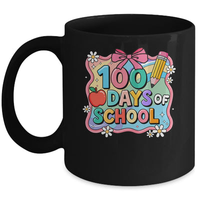 100 Days Of School Preppy 100th Day Of School Teacher Kids Mug | siriusteestore